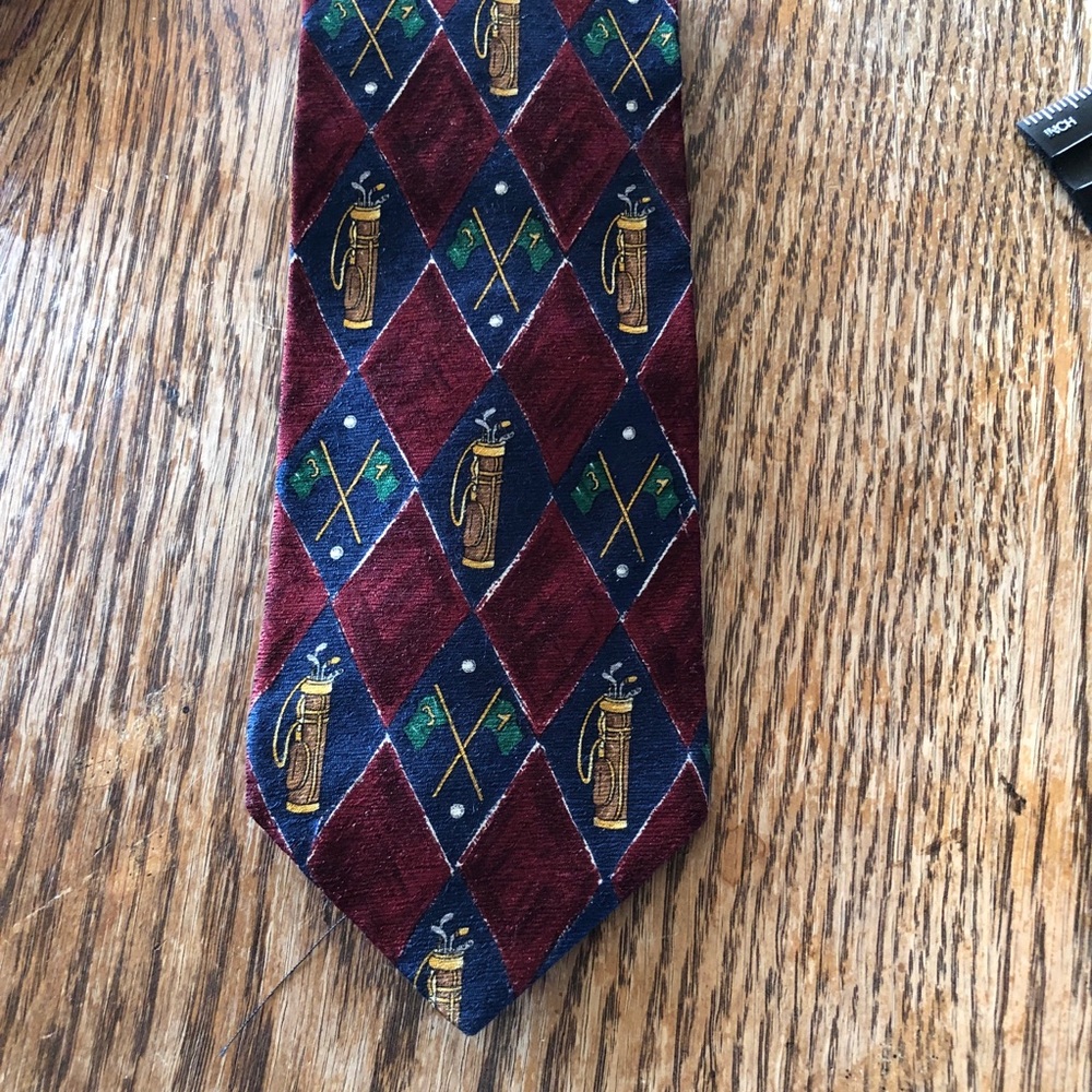 Vintage Neck Tie Jack Nicklaus Golf Silk USA